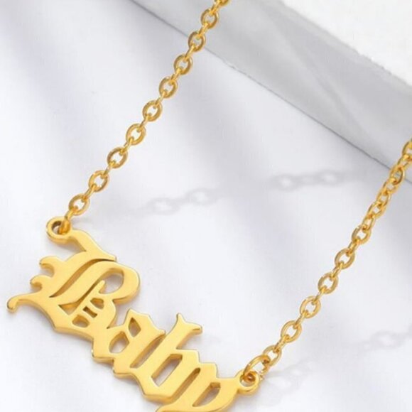 💙 Baby Pendant Stainless Steel Necklace - Picture 3 of 3